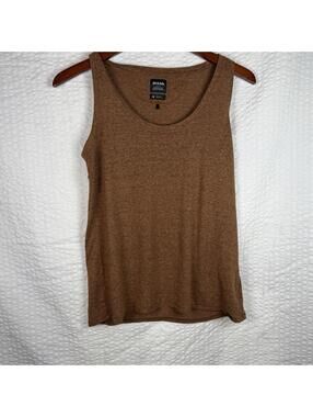 PrAna Tank Top Womens Heather Brown Outdoors Gardening Casual Hiking Camp Med